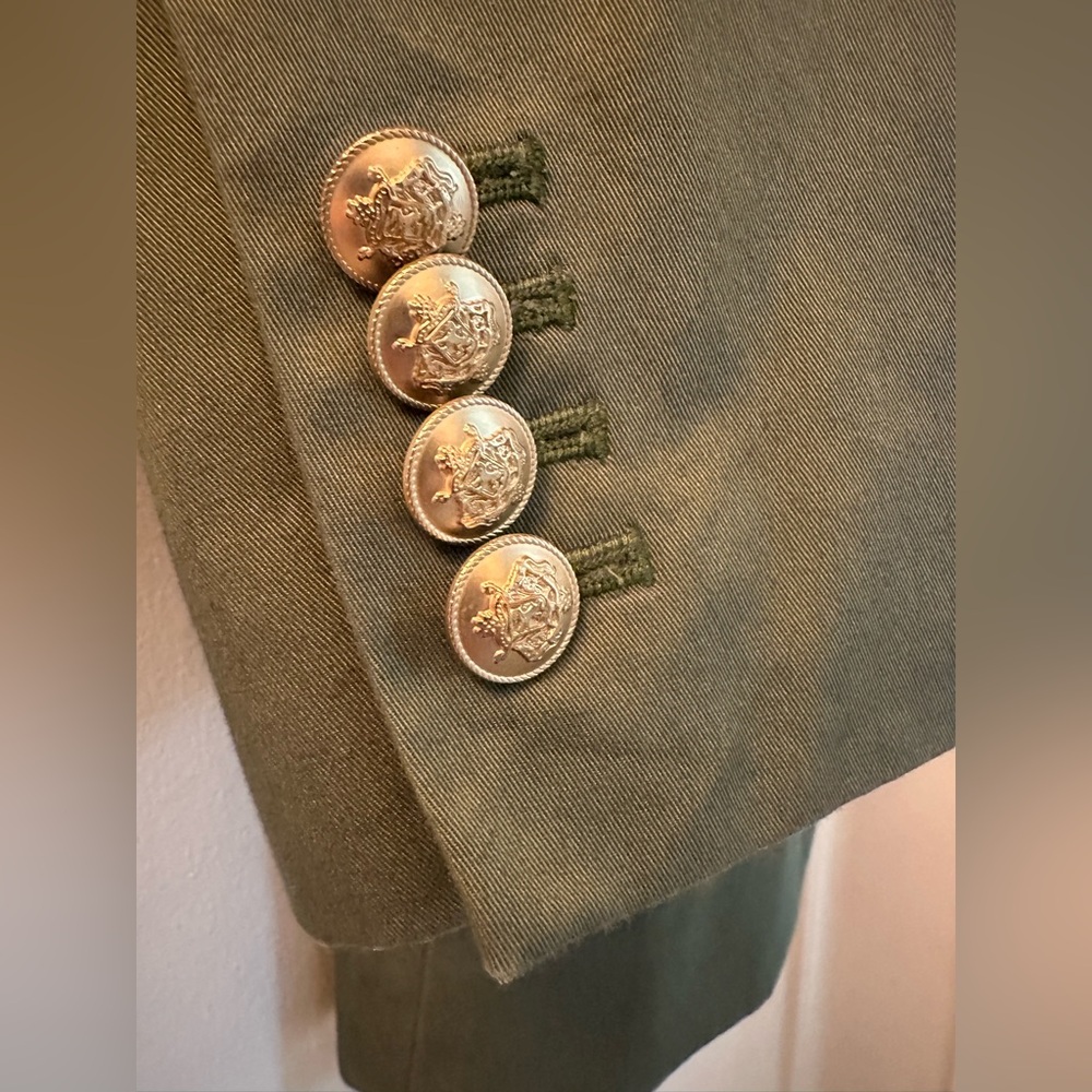 J. CREW Women’s Dark Olive Single-Button Blazer - Picture 4 of 5